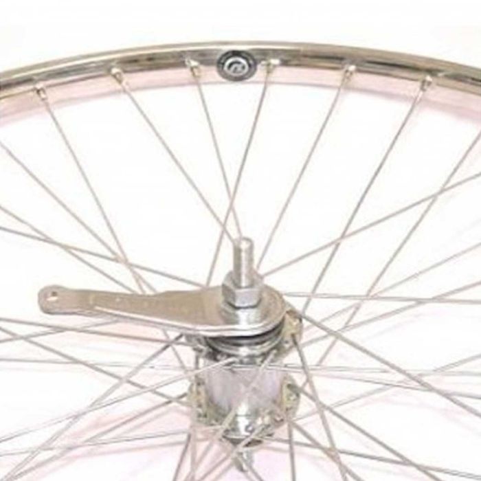 Achterwiel 28" remnaaf Shimano RVS velg en spaken 22x622 - 07S284400