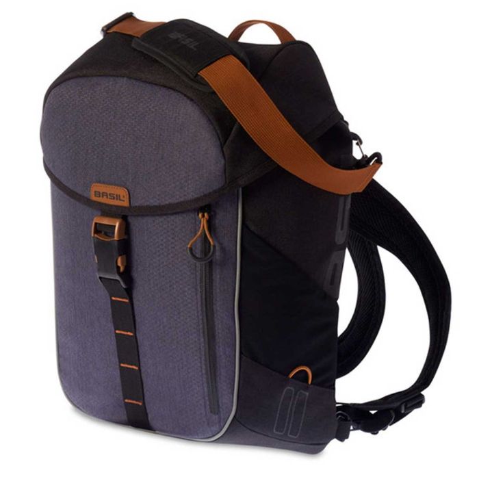 Fietstas enkel Basil Miles Daypack Rugtas 17L Black Slate