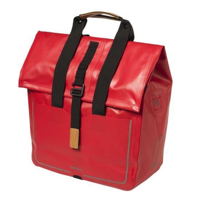Basil Fietstas enkel Urban Dry Shopper 20L Rood