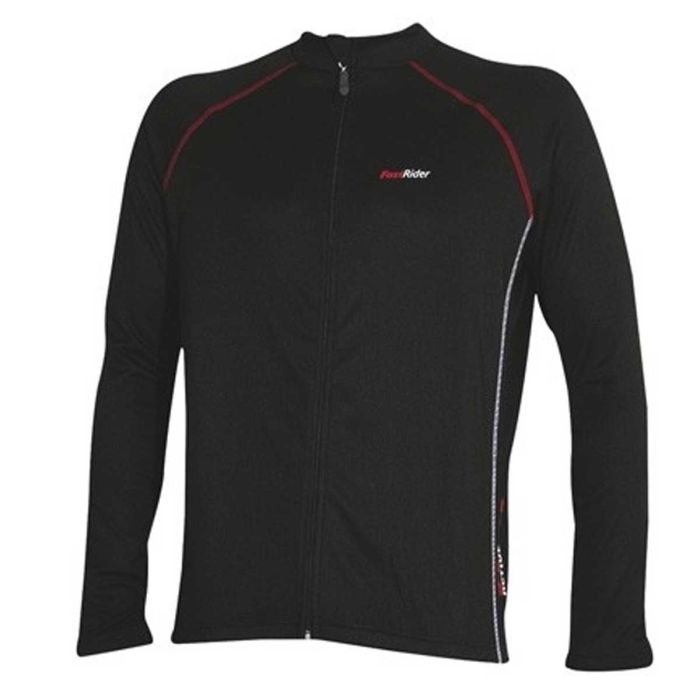 Fietsshirt lange mouw Fastrider One zwart