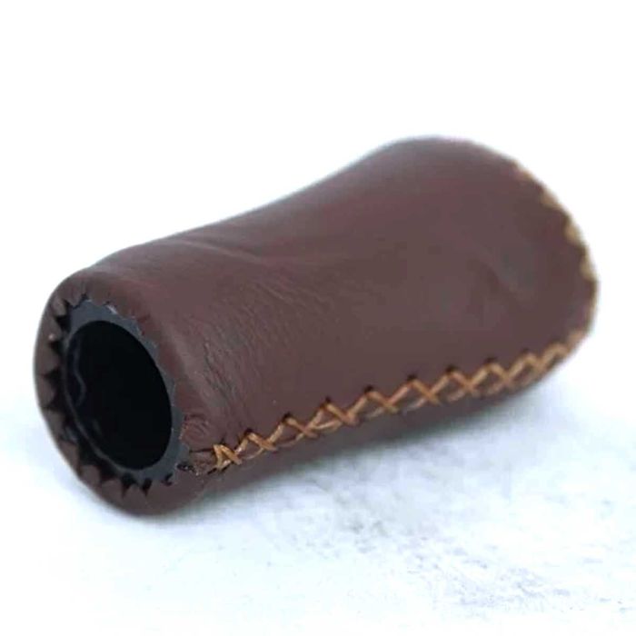 Handvat Gazelle aero leer BRUIN rechts 88mm - 540278300