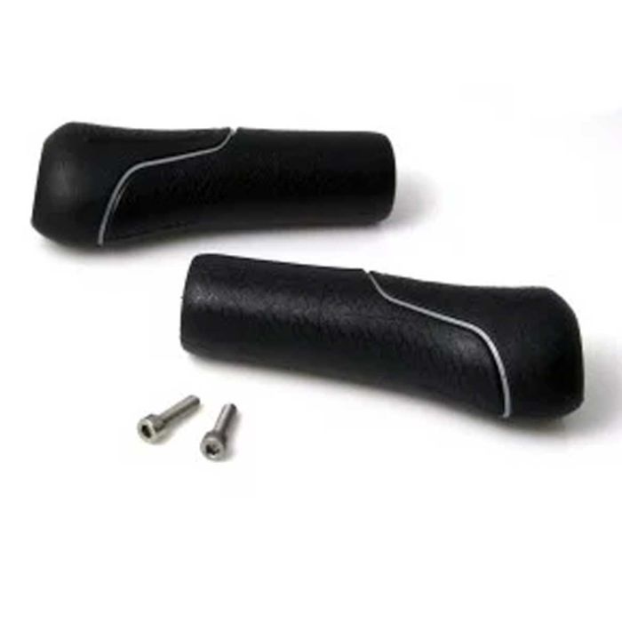 Handvatten Gazelle aero zwart met zilveren bies 132mm - 540273300