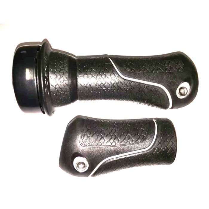 Handvatten Gazelle + bel ZWART 88mm rechter handvat