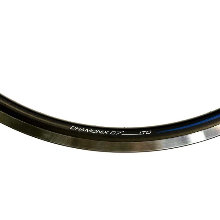 Velg Gazelle Dutch Chamonix C7+ LTD 28" zwart/blauw 2x18 patroon 36 gaats spaakgat 14 geslepen - 350515140