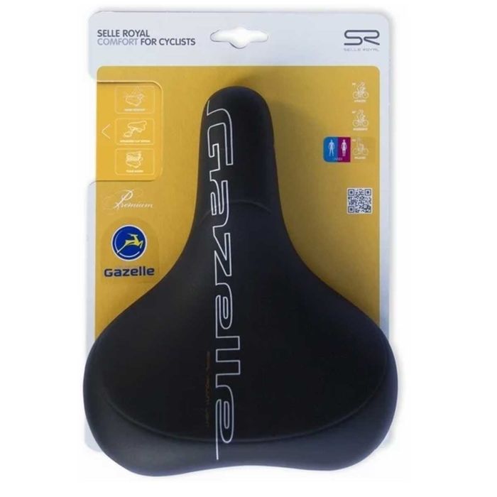 Zadel Gazelle Selle Royal Herz zwart Gazelle opdruk - 470118200