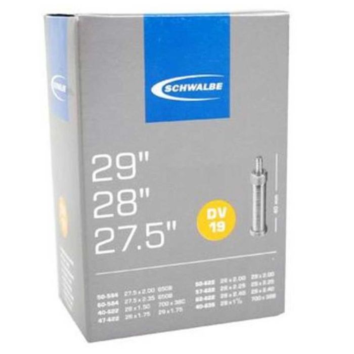 Binnenband Schwalbe DV19 28x1.50-2.40 29x1.75-2.40 27.5x2.00-2.35 Hollands ventiel