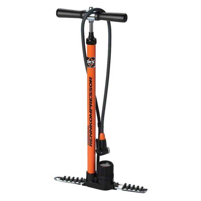 Fietspomp SKS Rennkompressor met manometer en EVA kop