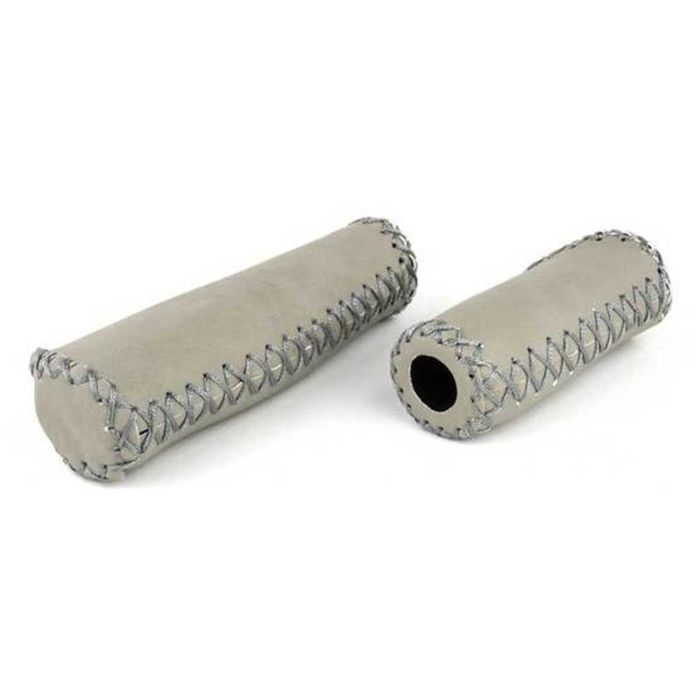 Handvat Sparta leer oldgrey / grijs SET 1x136mm 1x95mm - 714361