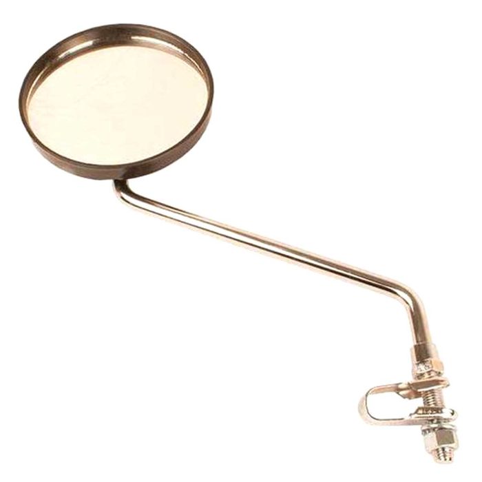 Spiegel met strop, lang, voor fiets of Puch Maxi, zwart/chroom