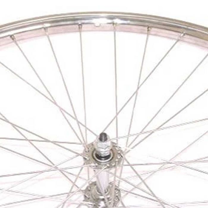 Voorwiel 28" vast Schothorst  velg 28x1 5/8x1 3/8 (622) chroom