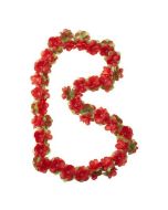 Bloemenslinger Basil Flower Garland Rood