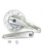 Crankstel Gazelle Strixvaria 38 tands ZILVERGRIJS aluminium voor gesloten kettingkast - 371315200