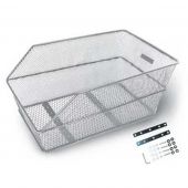 Bagagedragermand Basil Cento zilver