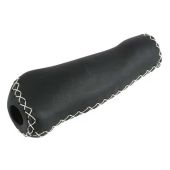 Handvat Batavus Velo lang leder / leer, zwart, per stuk - 704311