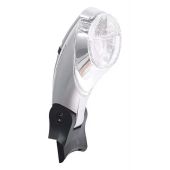 Koplamp Batavus Swan Trelock naafdynamo, zilver, aan / uit - 705236 