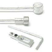 Remkabel Elvedes Batavus binnenkabel ton en peer nippel met los oog