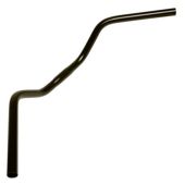 Stuurbocht Batavus Humpert 25.4mm hoog/breed 640mm zwart staal - 704290