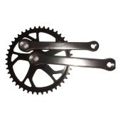 Crankstel Gazelle LH 44 tands staal verchroomd met clearcoat - 37104190051