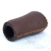 Handvat Gazelle aero leer BRUIN rechts 88mm - 540278300