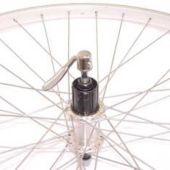 Achterwiel 28" uitval cassette Shimano 8/9/10v Roland AS26 ZILVER