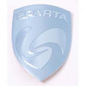 Balhoofdplaat / schild Sparta rond 60 ZILVER - 714110