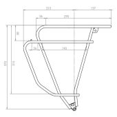 Bagagedrager Tubus Logo Evo 26" & 28" zwart