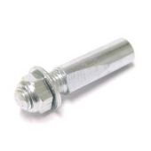 Crankspie XLC chroom 9,5 mm (2 stuks)